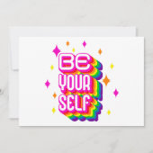 Sei du selbst! einladung (Vorderseite)