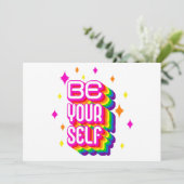 Sei du selbst! einladung (Stehend Vorderseite)
