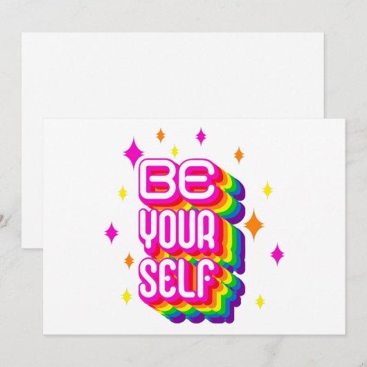 Sei du selbst! einladung (Vorne/Hinten)