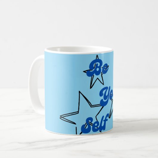 Sei du selbst Inspirierend Kaffeetasse (Vorderseite Links)
