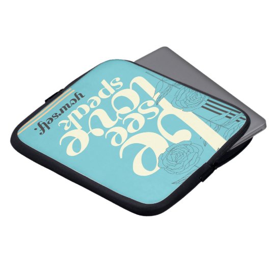 Sei du selbst laptopschutzhülle (Vorne Oben)