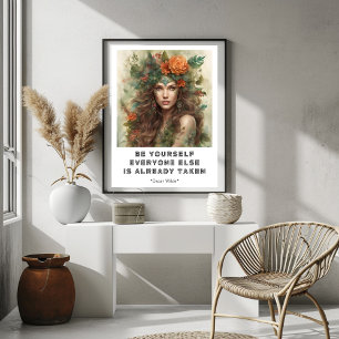 Sei du selbst Motivationsposter Poster