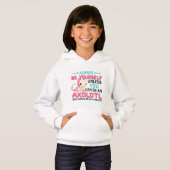 Sei du selbst oder ein Axolotl Girl Hoodie (Vorne ganz)