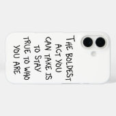 Sei du selbst, ohne Entschuldigung. Case-Mate iPhone Hülle (Rückseite (Horizontal))