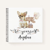 Sei du selbst Personalisierter Chihuahua-Welpe Notizblock (Vorderseite)