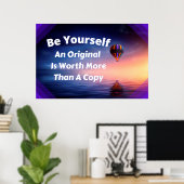 "Sei du selbst" Personalisiertes Wall Art Poster (Heimbüro)