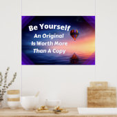 "Sei du selbst" Personalisiertes Wall Art Poster (Küche)