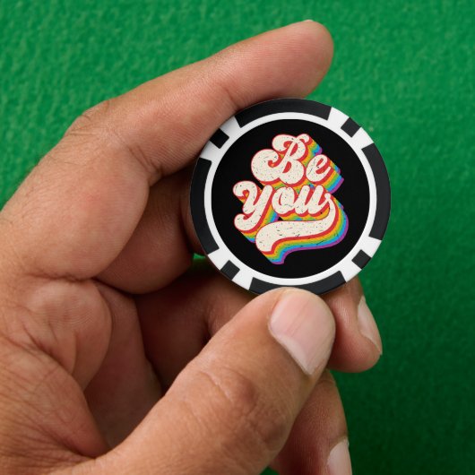 Sei du selbst! Poker Chips (Hand)