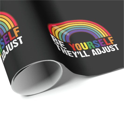 Sei du selbst, sie passen den LGBTQ-Rainbow-Gay Pr Geschenkpapier (Rolleneckpunkt)