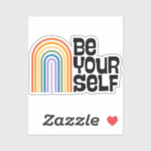 Sei du selbst Sticker (Blatt)
