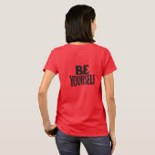 Sei du selbst T-Shirt (Schwarz voll)