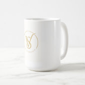 Sei du selbst VS Monogramm-Logo Kaffeetasse (VorderseiteRechts)