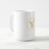 Sei du selbst VS Monogramm-Logo Kaffeetasse (Vorderseite Links)