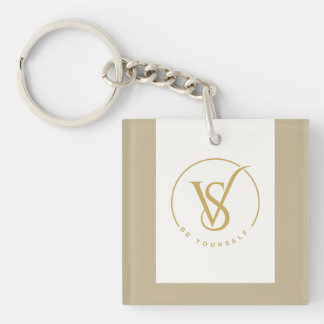 Sei du selbst VS Monogramm-Logo Schlüsselanhänger
