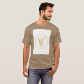 Sei du selbst VS Monogramm-Logo T-Shirt (Vorne ganz)