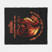 Sei du selbst, wenn du kein Drache sein kannst Fleecedecke (Vorderseite (Horizontal))