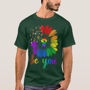 Sei du Sonnenblumen Prix LGBT Gay Lesbian Trans Bi T-Shirt