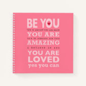 Sei du — Spiral-Notebook (8,5" x 8,5") Notizblock (Vorderseite)