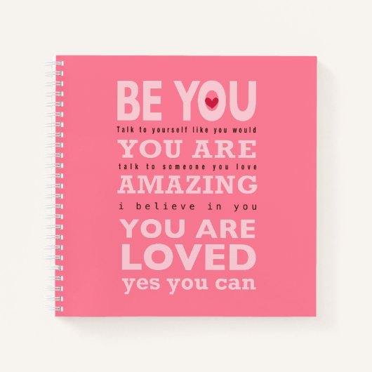 Sei du — Spiral-Notebook (8,5" x 8,5") Notizblock (Vorderseite)