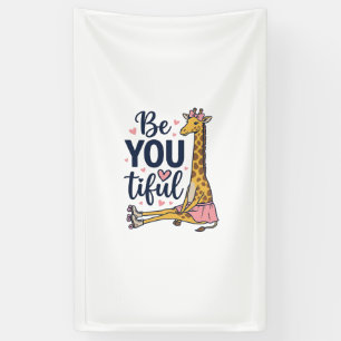 Sei Du Tiful Giraffe Rollschuh Vintage-Shirt De Banner