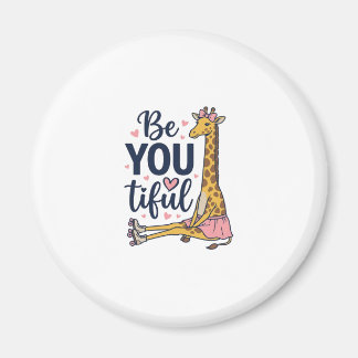 Sei Du Tiful Giraffe Rollschuh Vintage-Shirt De Magnet