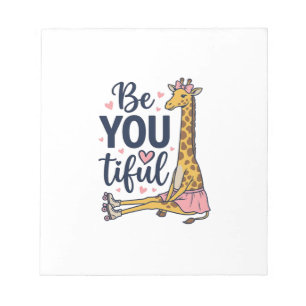 Sei Du Tiful Giraffe Rollschuh Vintage-Shirt De Notizblock