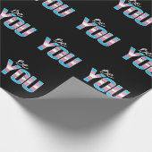 Sei Du - Trans-weiß Geschenkpapier (Ecke)