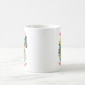 "Sei echt nicht perfekt" Blumenschädel Kaffeetasse (Mittel)