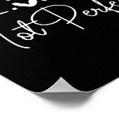 Sei echt, nicht perfekt, motivierende Worte Poster (Ecke)