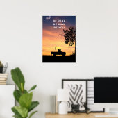 Sei echt. Sei roh. Sei du selbst. Inspirierend Poster (Heimbüro)