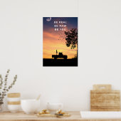 Sei echt. Sei roh. Sei du selbst. Inspirierend Poster (Küche)