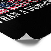 Sei eher Amerikaner als Demokrat gegen Liberale Poster (Ecke)