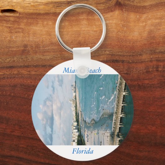 Sei eher in Miami Schlüsselanhänger (Vorderseite)