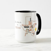 Sei eher in Texas Word Art Tasse (VorderseiteRechts)