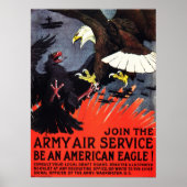 Sei ein amerikanischer Adler! Nehmen Sie am Army A Poster (Vorne)