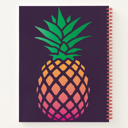 Sei ein Ananas-Gedicht, Lila Notizblock (Rückseite)