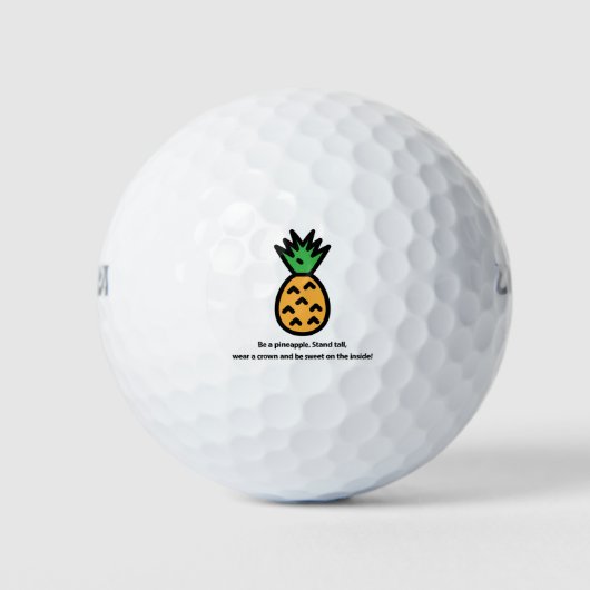 Sei ein Ananas Golfball (Vorderseite)