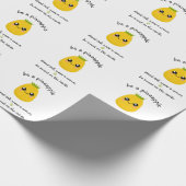 Sei ein Ananas Motivierend Geschenkpapier (Ecke)