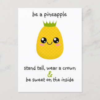 Sei ein Ananas Motivierend Postkarte