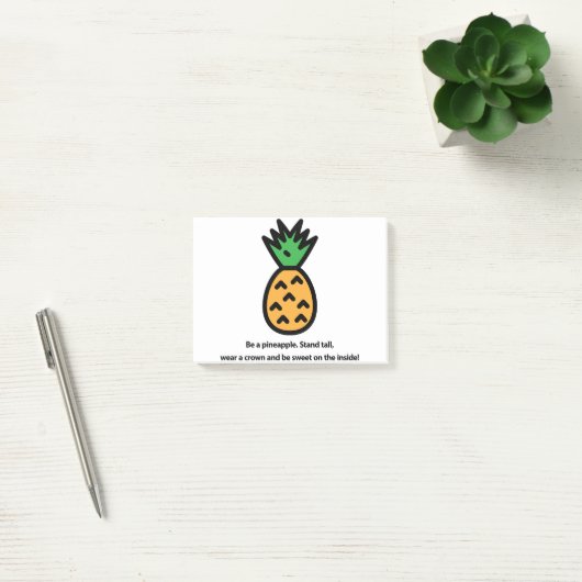 Sei ein Ananas Post-it Klebezettel (Büro)