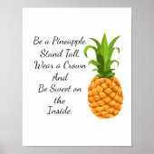 Sei ein Ananas-Poster Poster (Vorne)