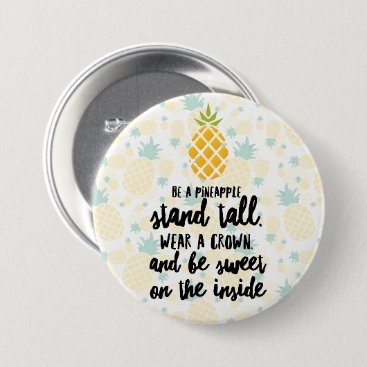 Sei ein Ananas-Round-Button Button (Vorne & Hinten)