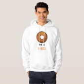 Sei ein Bagel Funny Food Pub Bagel Lover Design Hoodie (Vorne ganz)