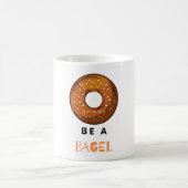Sei ein Bagel Funny Food Pub Bagel Lover Design Kaffeetasse (Mittel)