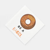 Sei ein Bagel Funny Food Pub Bagel Lover Design Serviette (Ecke)