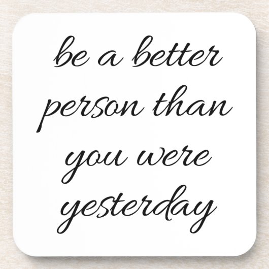 Sei ein besserer Untersetzer aus Kunststoffen (Vorderseite)