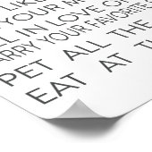 Sei ein bester Freund sagen, die Wahrheit über den Poster (Ecke)