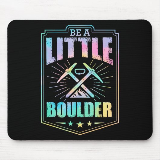 Sei ein bisschen Boulder Ästhetik Rock Climbing Pu Mousepad (Vorne)
