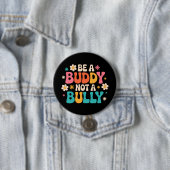 Sei ein Buddy, nicht ein Bully - Anti-Bully Floral Button (Beispiel)