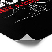 Sei ein Buddy und kein Bully Mobbing Kindness Bull Poster (Ecke)